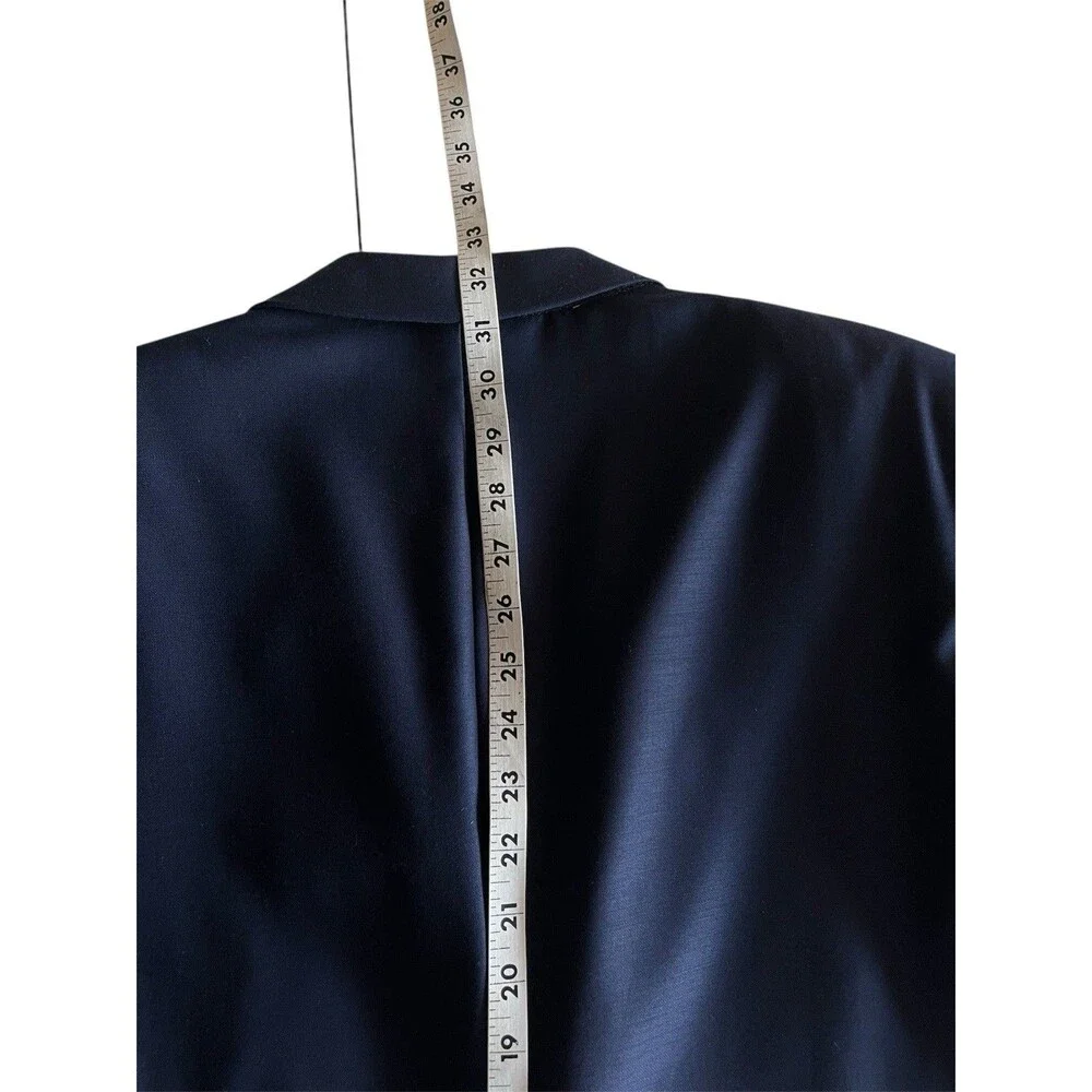 INDOCHINO Bespoke Men Custom Tailored Wool Navy Suit Jacket Pants 44-46R W40xL29